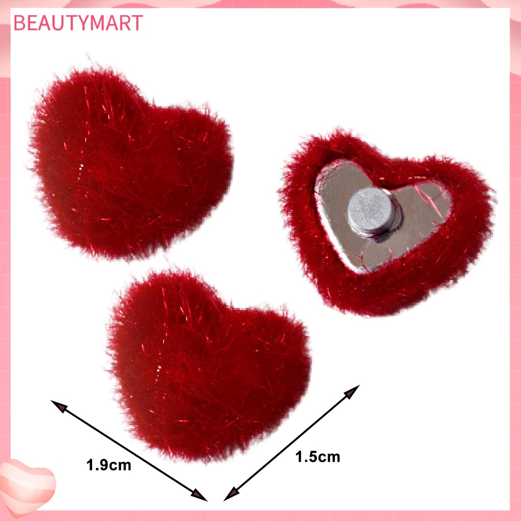 Set 3 Phụ Kiện Trang Trí Móng Tay Nghệ Thuật 3D Bằng Vải Lông Xù Nhỏ Gọn Có Thể Tháo Rời