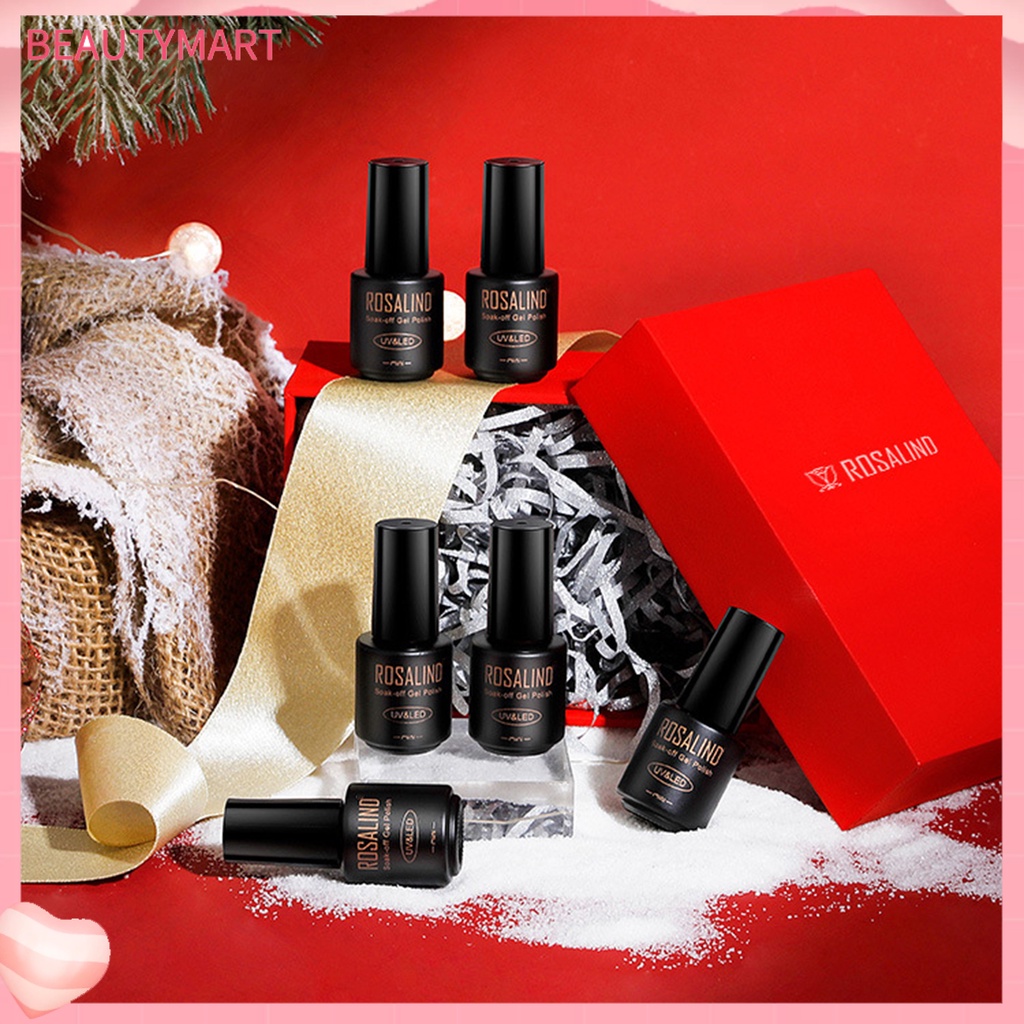 Set 6 Lọ Gel Sơn Móng Tay 7ml Chủ Đề Giáng Sinh