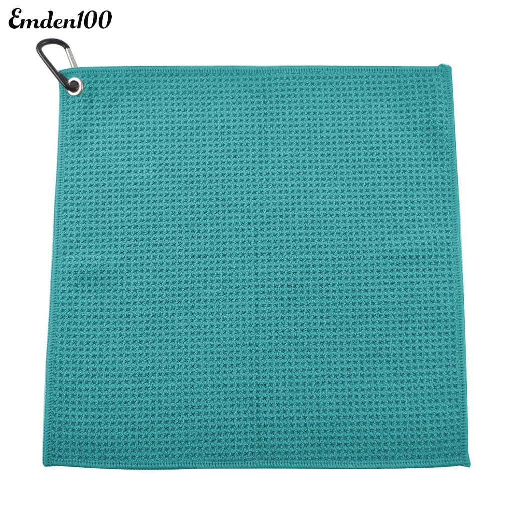 Emden Khăn Lau Mồ Hôi Không Lông Xù Siêu Sạch Sẽ Có Kẹp Làm Sạch Hiệu Quả Nhanh Khô Họa Tiết Waffle Dành Cho Gậy Đánh Golfer