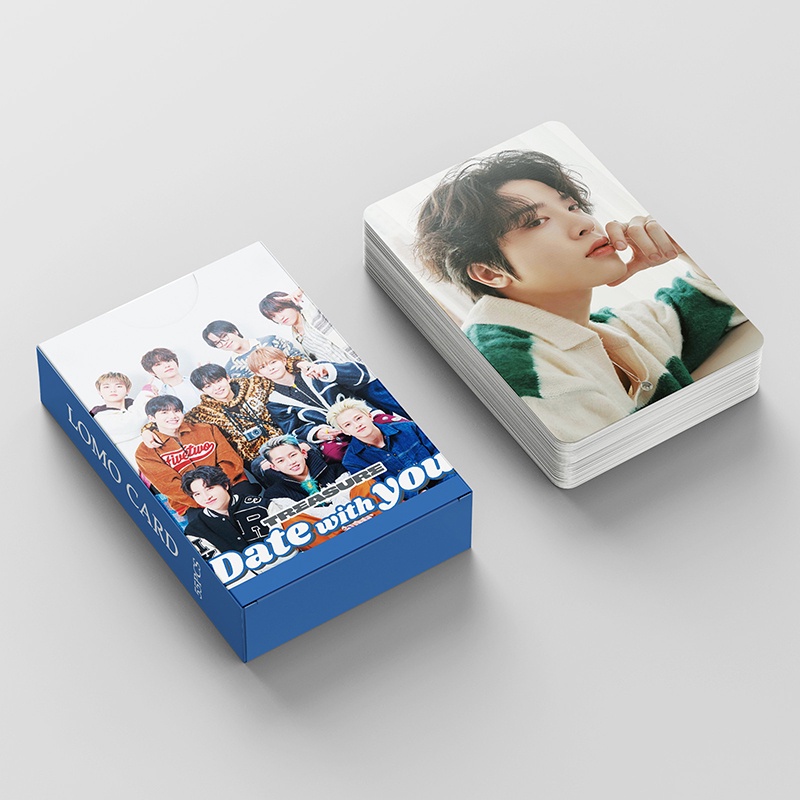 TREASURE LOMO Card Set 55 Tấm Thẻ Ảnh Date with you Hình Nhóm Nhạc KPOP
