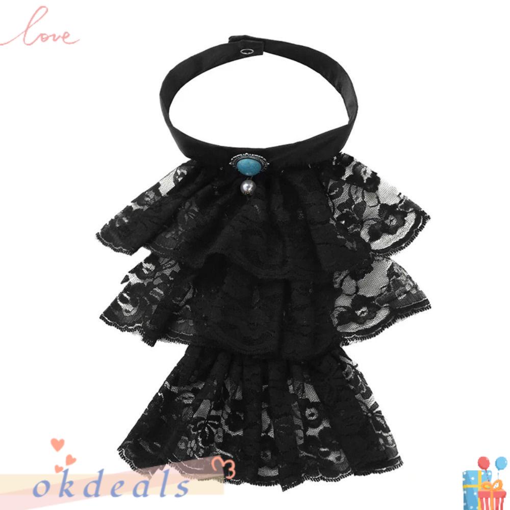 Cổ Áo Giả Vải Tuyn Bèo Nhún Có Thể Tháo Rời Phụ Kiện Hóa Trang Sân Khấu &amp; Tiệc