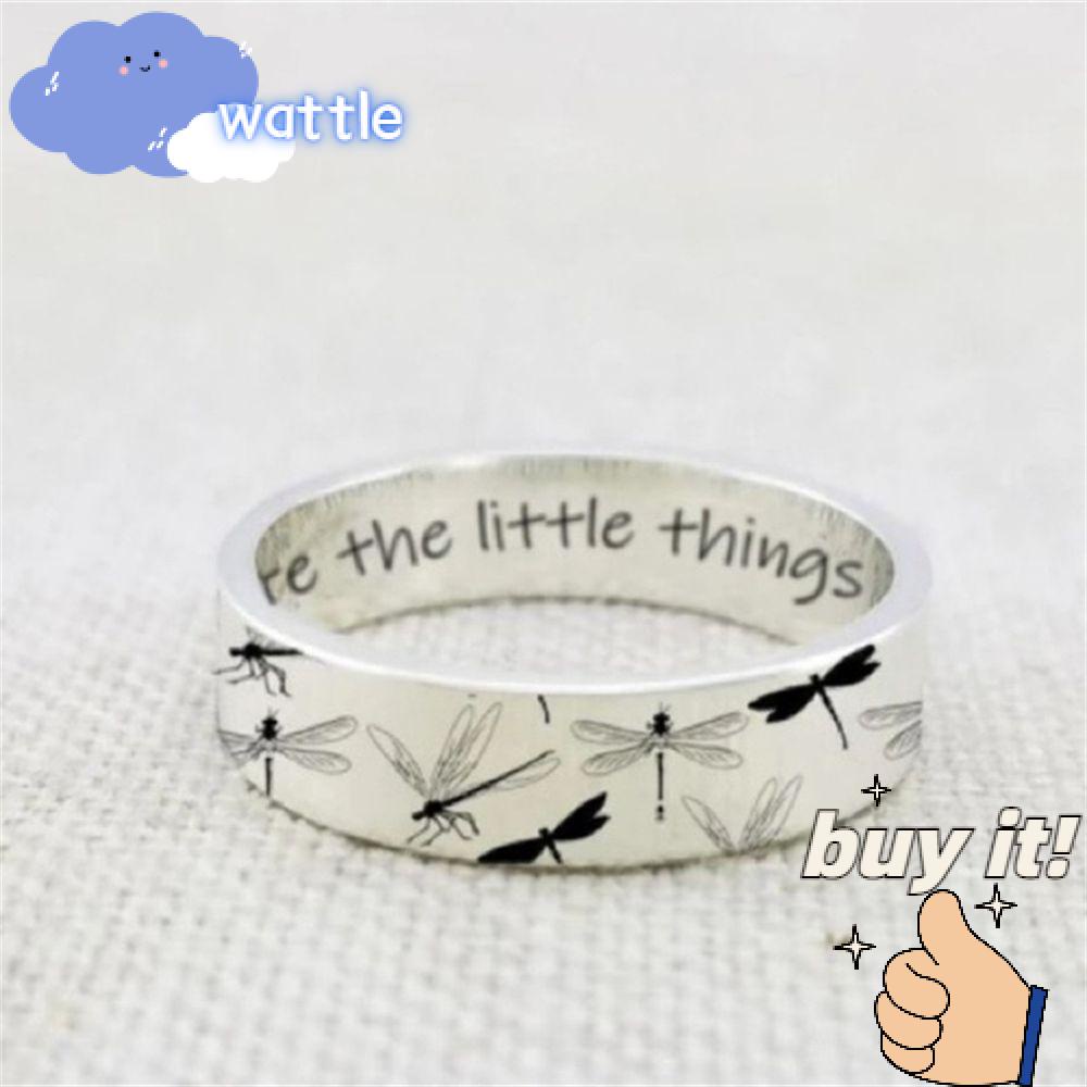 WATTLE Nhẫn Hình Chuồn Chuồn Thời Trang Cho Nam Và Nữ