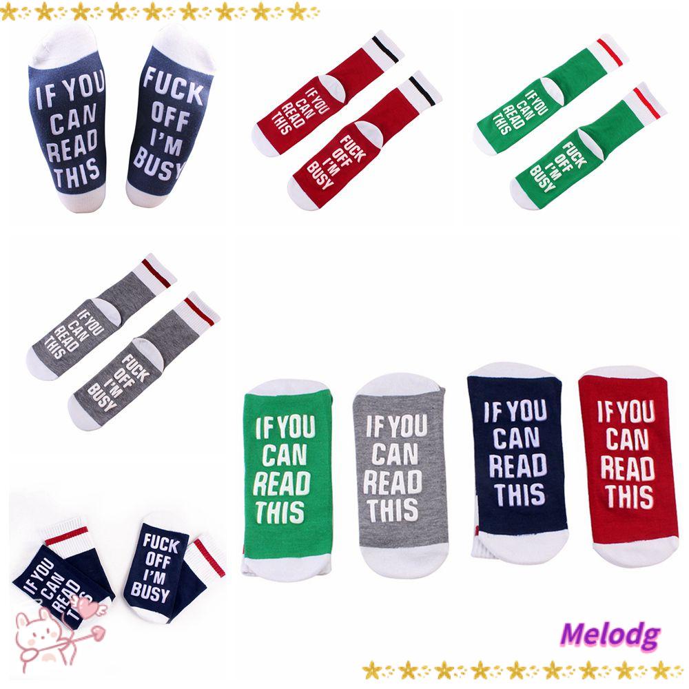 MELODG Tất In Chữ Giữ ẤM Cho Nam Và Nữ