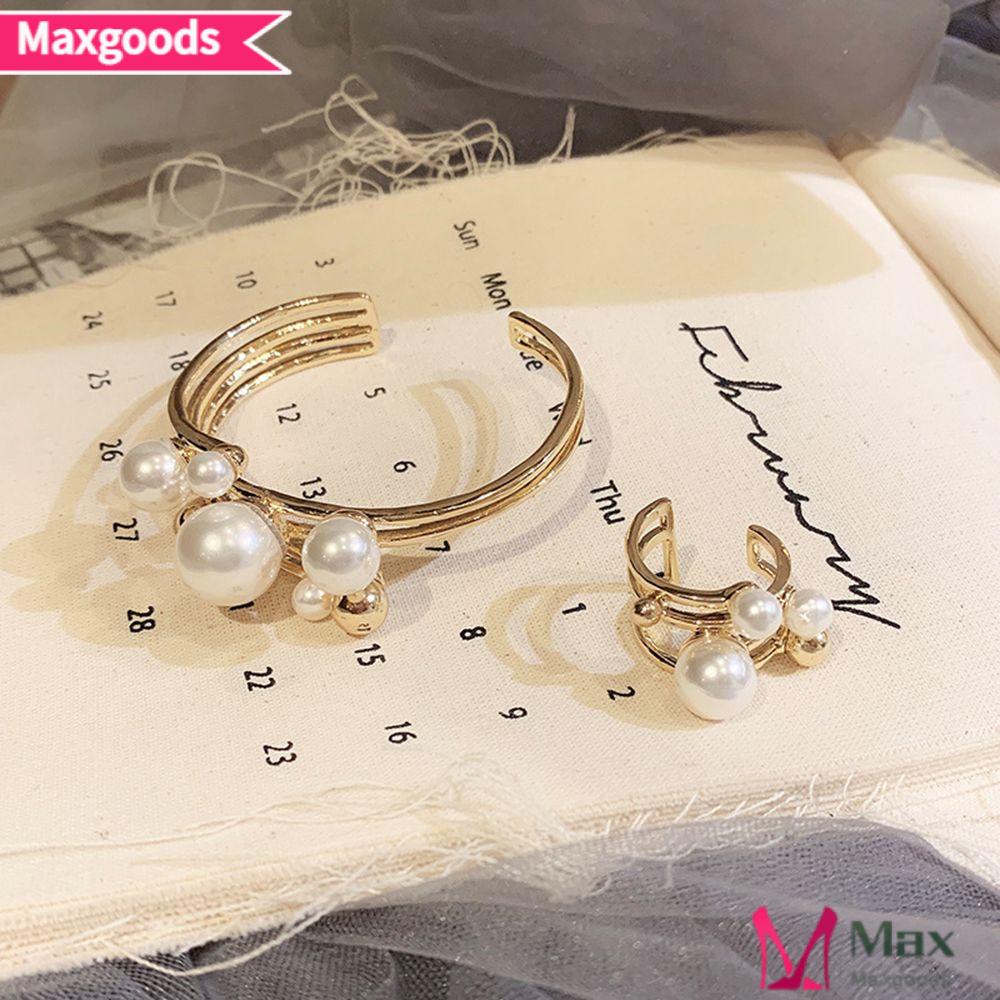 MAXG Vòng Tay Kim Loại Mạ Vàng Thiết Kế Độc Đáo