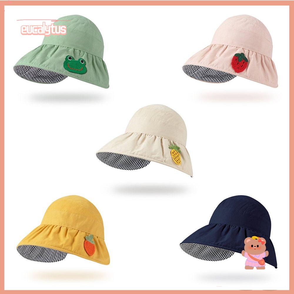 EUTUS Nón Tai Bèo Rộng Vành Hai Mặt Chống Tia UV Thời Trang Xuân Hè