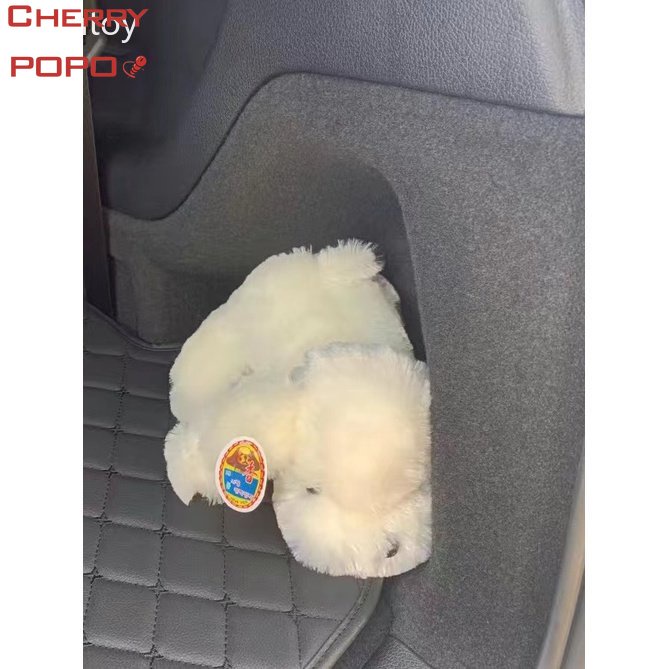 Thú Nhồi Bông Hình Chú Chó Husky Màu Trắng 25cm Dễ Thương Cho Bé Gái