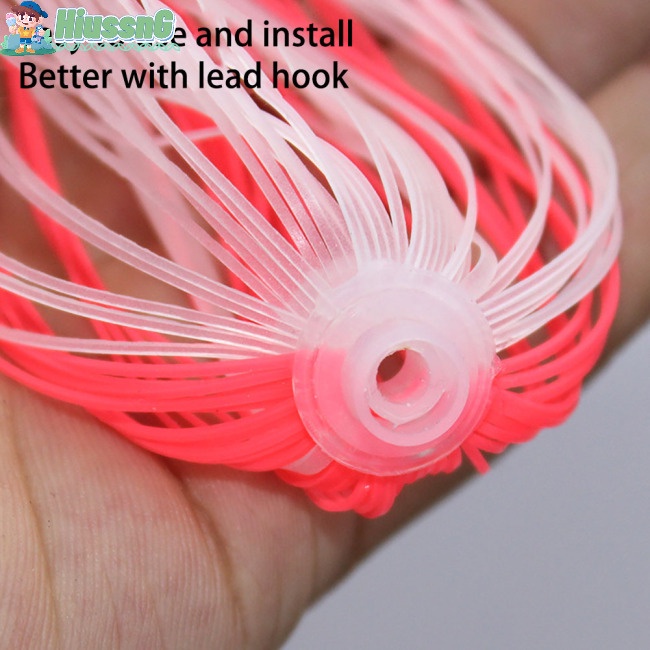 Bộ 8 Mồi Giả Câu Cá Silicone Có Móc Câu Diy