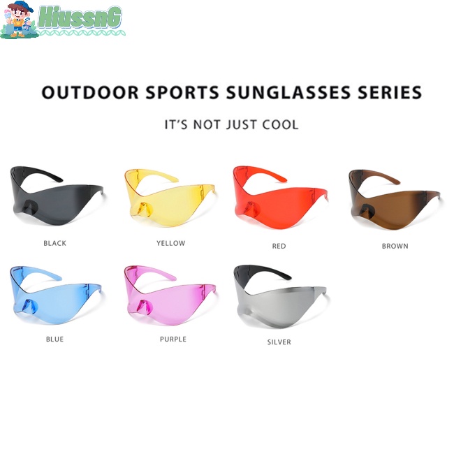 1 Đôi Kính Mát Chống Tia Uv400 Y2k Cho Nam