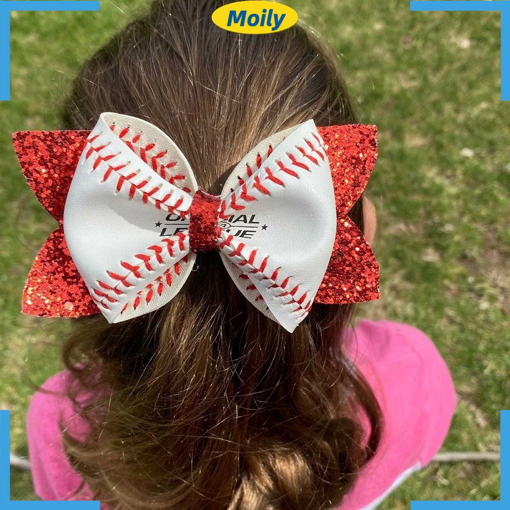 MOILYVN Kẹp Tóc Nơ Đính Đá Lấp Lánh