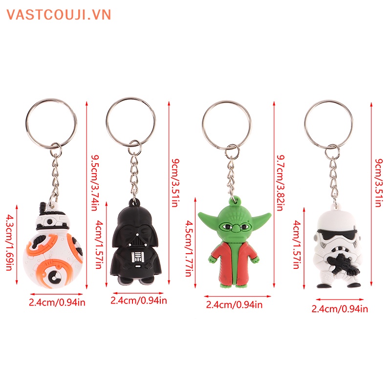 1 Móc Khóa Mô Hình Nhân Vật Darth Vader Stormtrooper Trong VASTJI