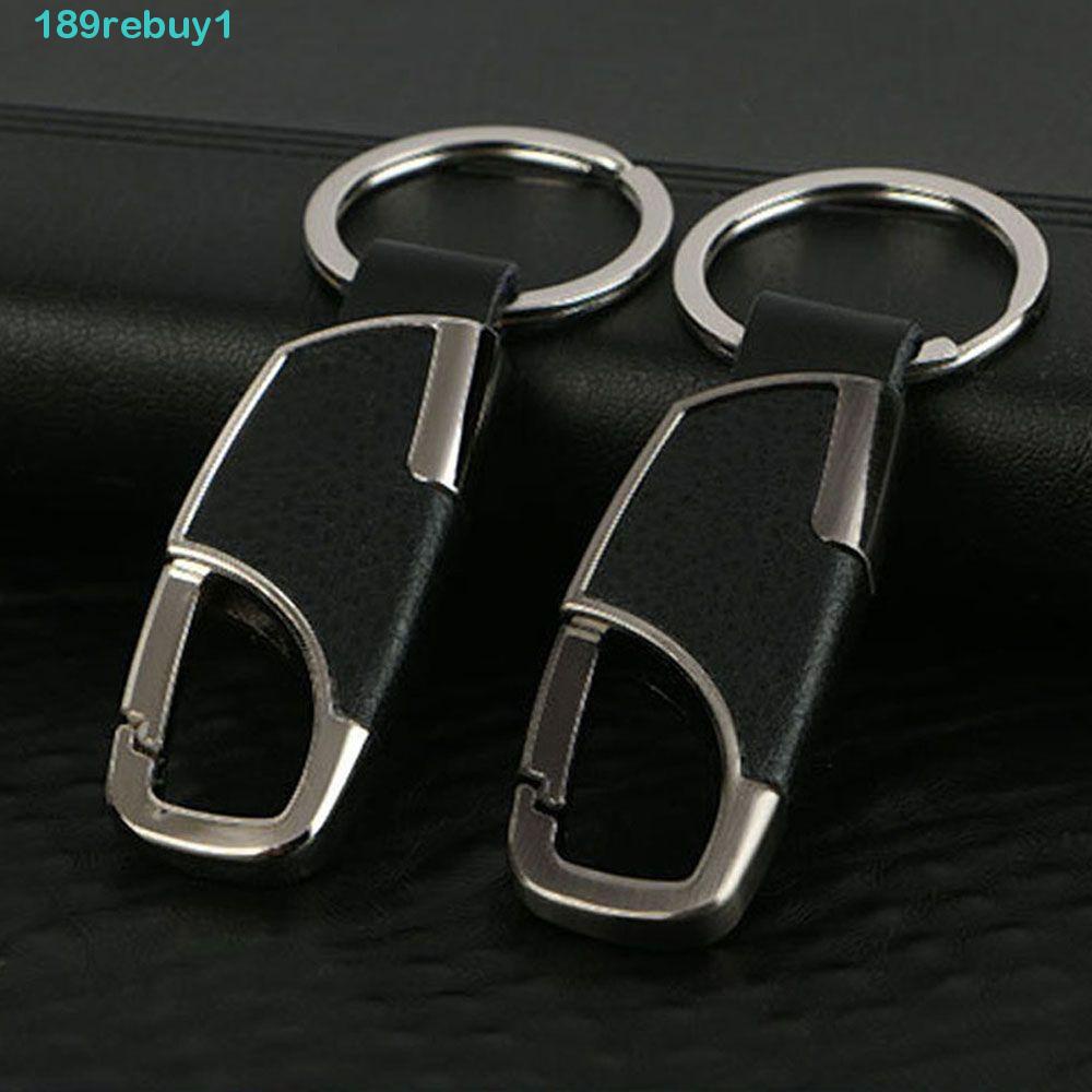 REBUY1 Móc Chìa Khóa Bằng Da Và Kim Loại Cao Cấp