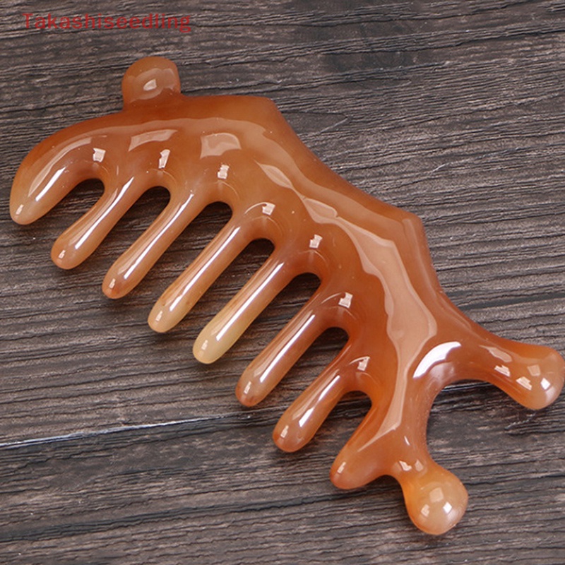 1 Lược Chải Tóc Mát Xa Da Đầu Răng Thưa Bằng Nhựa Resin