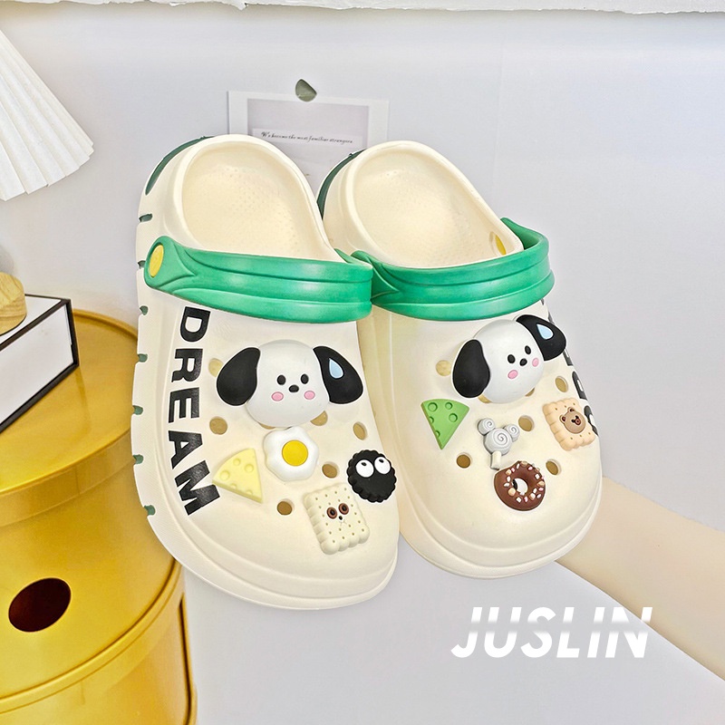 JUSLIN dép dép nữ dép bánh mì nữ dép bánh mì nữ 2023 NEW 062501