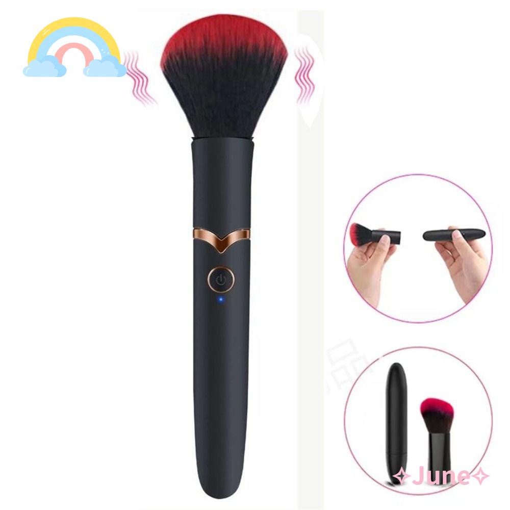 Cọ Trang Điểm Nền / Má Hồng Rung Tùy Chỉnh Nhanh Chóng Kèm 10 Cọ Trang Điểm Sạc USB Cho Nữ