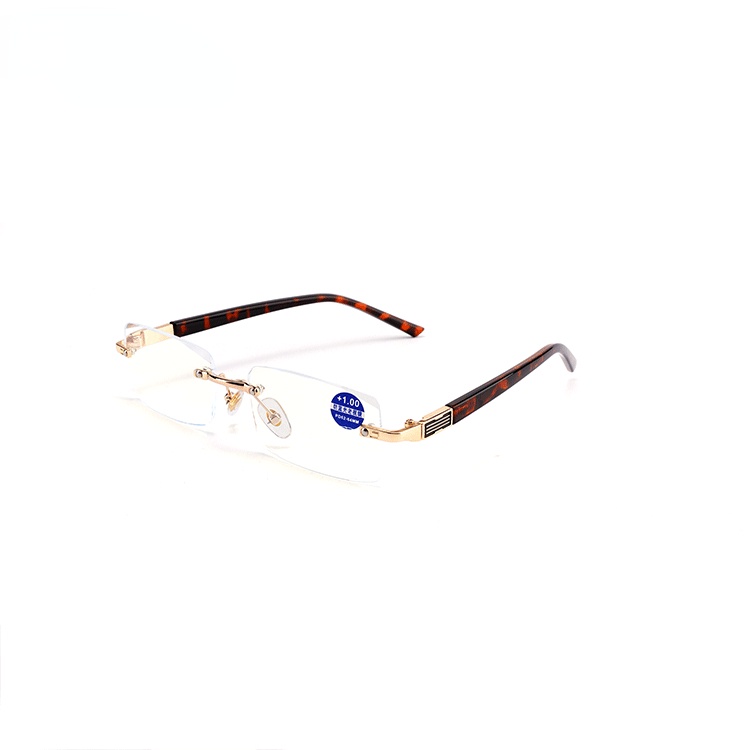 【+0°~+400°Mắt Kính Đọc Sách Không Gọng Chống Ánh Sáng Xanh / Bức Xạ Dành Cho Nam Và Nữ