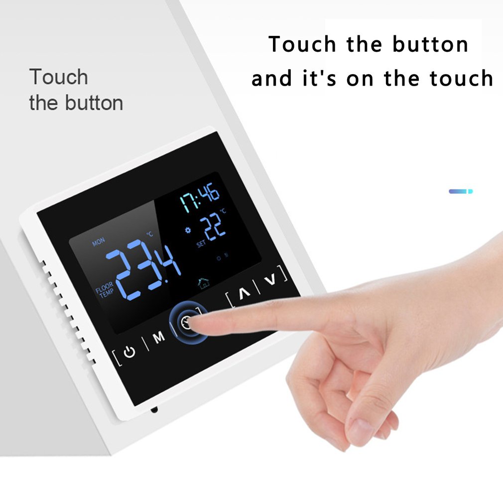 =Christmas=Floor Heating Thermostat Lcd Touch Screen Control Temperature Controller