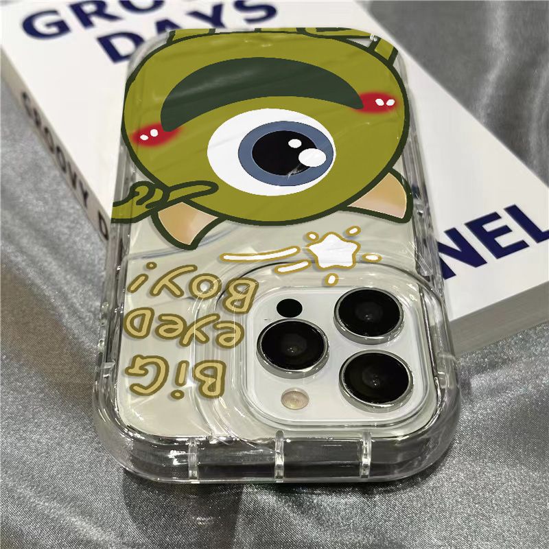 Ốp Điện Thoại Mềm Trong Suốt Họa Tiết Đôi Mắt To Dễ Thương Dành Cho Iphone 14 Pro Max 1312 / 11 7 / 8 Plus xr
