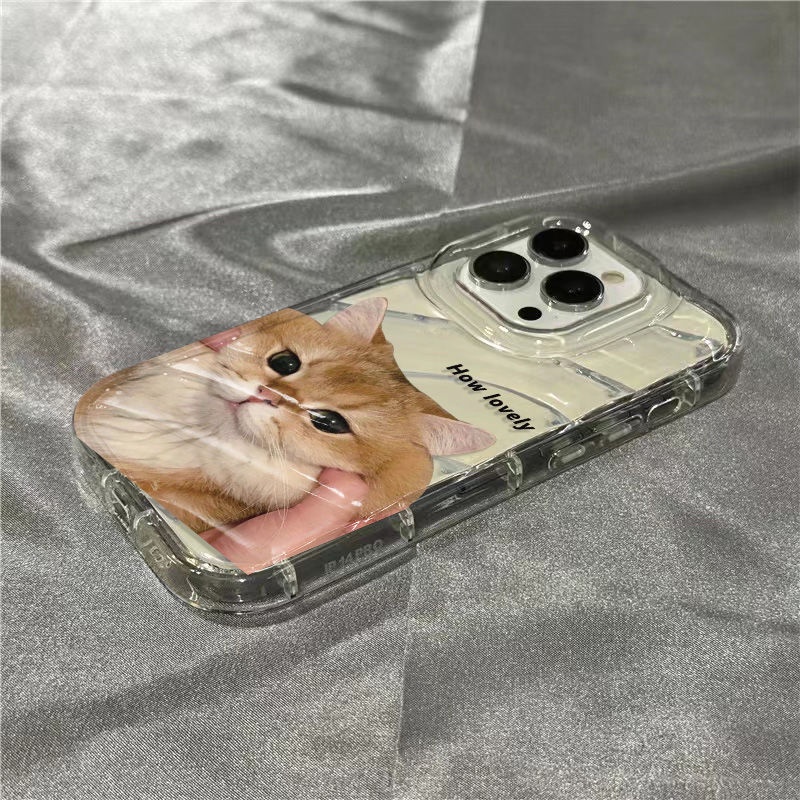 Ốp Điện Thoại Mềm Trong Suốt In Hình Mèo Dễ Thương 1312 / Pinch Cho Iphone14Promax8 / 117 / 1312 / Pinch