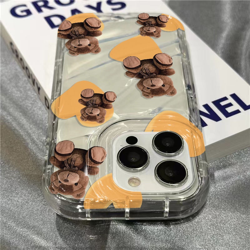 Ốp Điện Thoại Mềm Trong Suốt In Hình Gấu Dễ Thương Cho Iphone 11iphone14promax 7 / 1312xr plus / sins 8