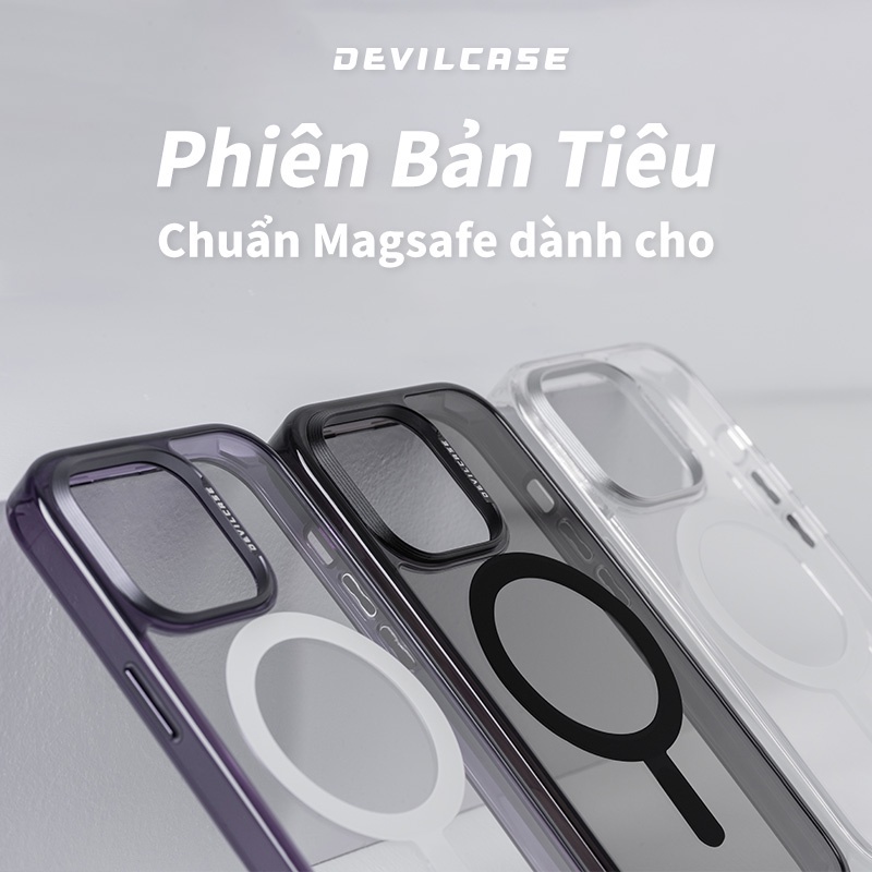 Ốp Chống sốc DEVILCASE Tiêu Chuẩn hỗ trợ sạc không dây dành cho IP14Pro/ IP14 ProMax - Chính hãng ca