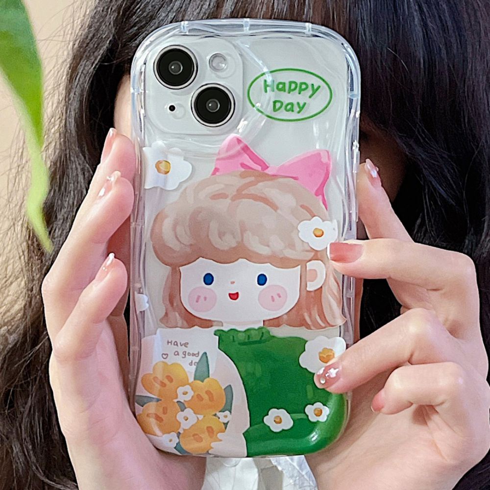 Ốp Điện Thoại TPU Mềm Trong Suốt Chống Sốc In Họa Tiết Graffiti Dễ Thương Dành Cho IPhone 11 12 13 14 Pro Max