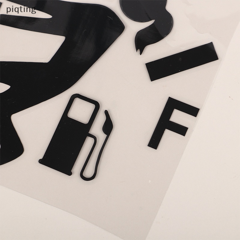 Piqt Nhãn Dán Trang Trí Xe Hơi Bằng ABS Hình Đồng Hồ Đo Nhiên Liệu Vui Nhộn Phong Cách Mới