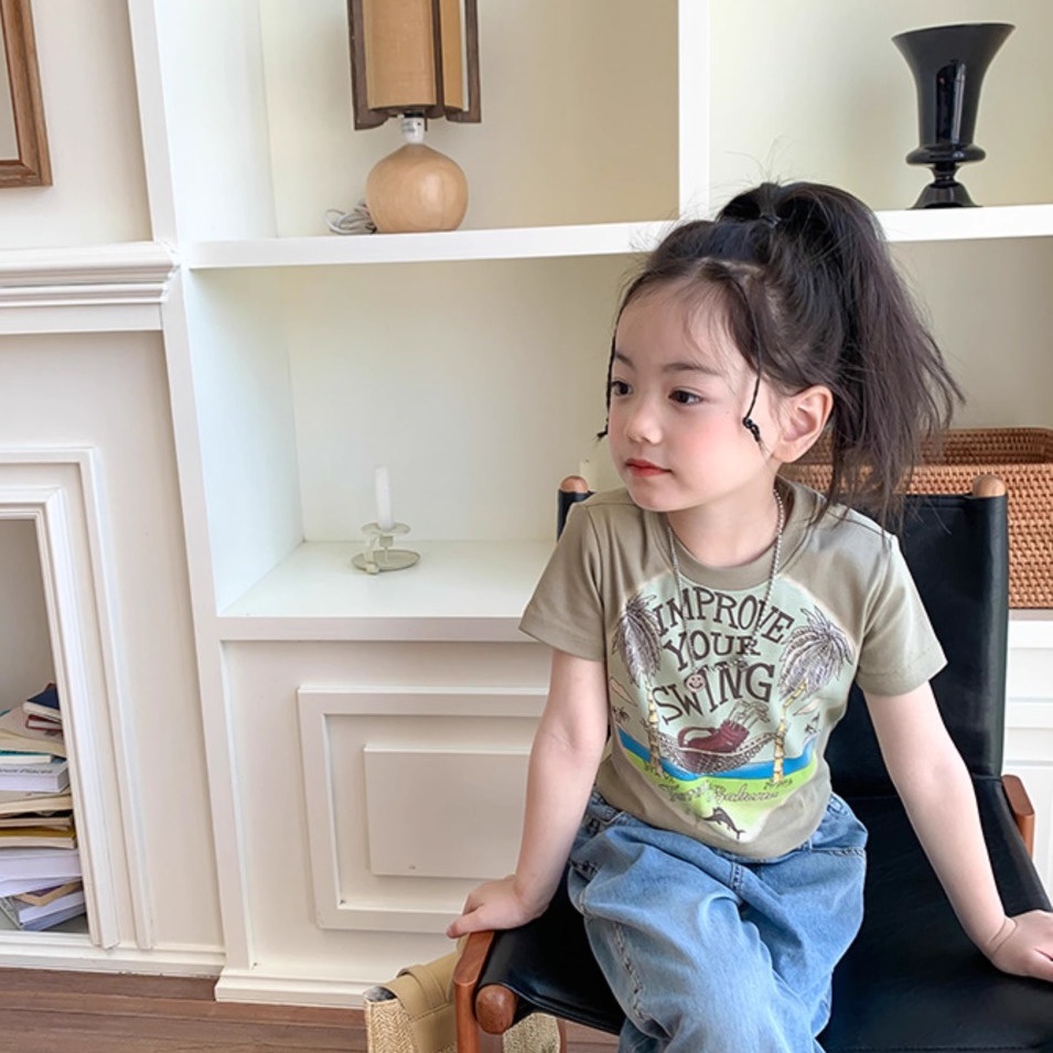 Áo Thun Ngắn Tay Phong Cách Hàn Quốc Năng Động Trẻ Trung Dành Cho Nữ