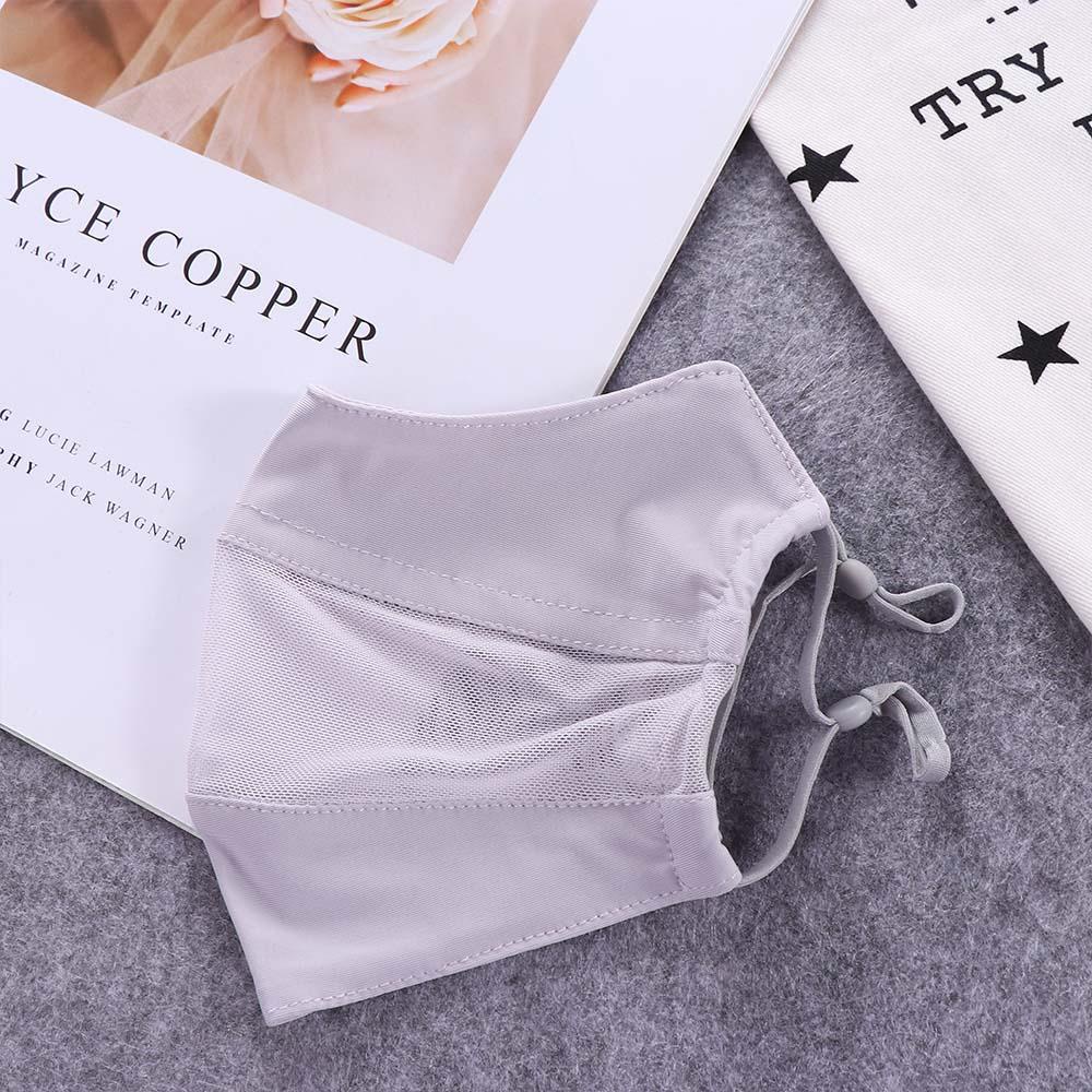 BACK2LIFE Khẩu Trang Chống Nắng Chống Tia uv Bằng Vải Lụa Lạnh Màu Trơn Che Mặt Chống Tia uv Mùa Hè Cho Nam Và Nữ