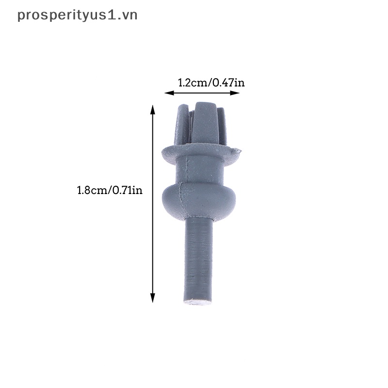 1 [prosperityus1] 10 Móc Nhựa Màu Xám Treo Dây Cáp Cho Thân Cây C2 C3 [VN]