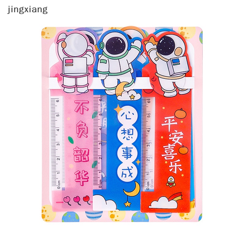 Set 6 Thước Đánh Dấu Trang Sách Hình Phi Hành Gia Hoạt Hình Sáng Tạo