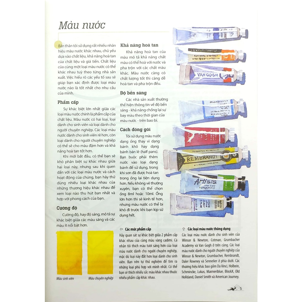 Sách Vẽ Màu Nước Cho Người Mới Bắt Đầu