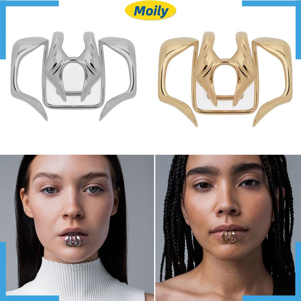 MOILYVN Khuyên Môi Dạng Kẹp Không Cần Xỏ Thời Trang Cá Tính