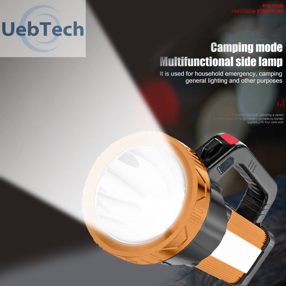 Đèn Pin Cầm Tay 4 Chế Độ LED COB