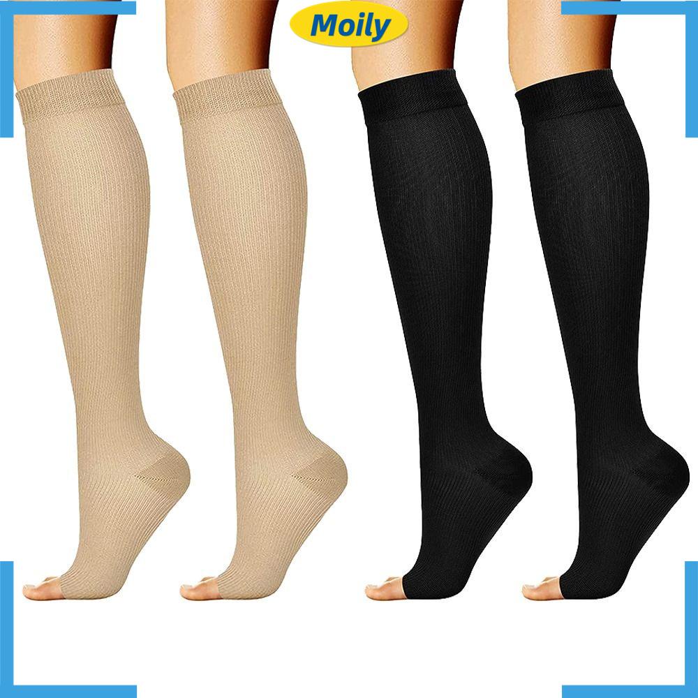 Vớ Nén Nylon Cao Đến Đầu Gối Linh Hoạt Cho Nam Và Nữ