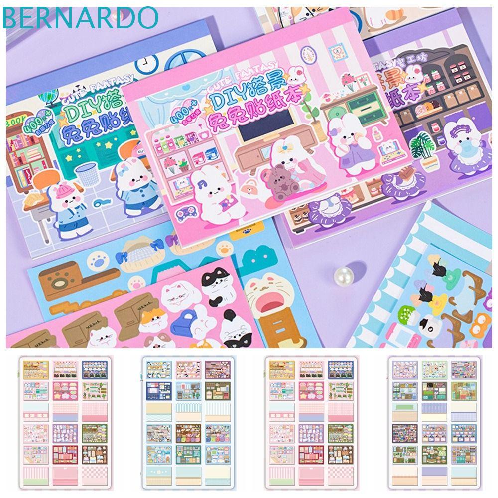 Nhãn Dán Trang Trí Sổ Tay DIY Hình Phong Cảnh Dễ Thương Dành Cho Trẻ Em