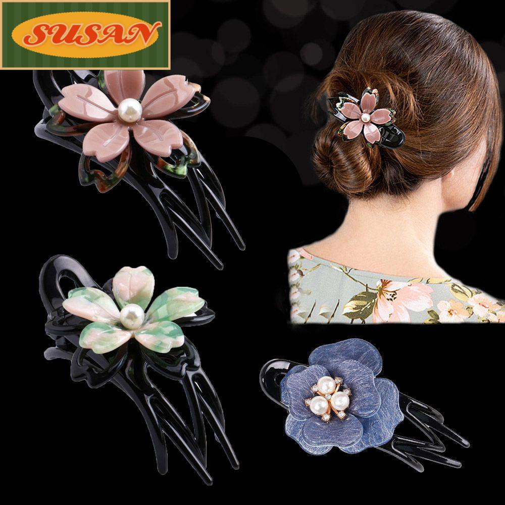 SUSANS Kẹp Tóc Acrylic Thời Trang Cho Nữ