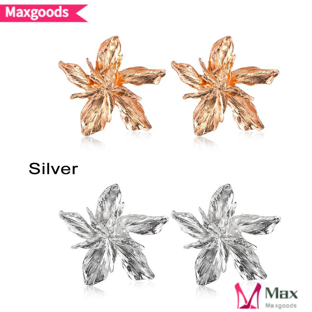 MAXG Khuyên Tai Nữ Hình Bông Hoa Thời Trang Cổ Điển