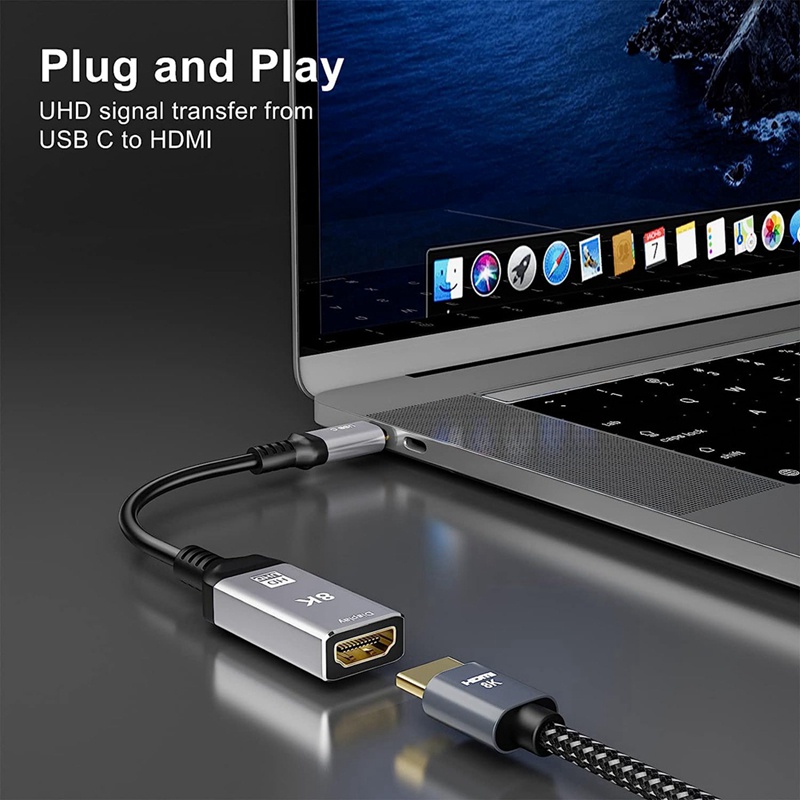 Cáp ChuyểN ĐổI USB C Sang HDMI 4K 120HZ, Hỗ Trợ MàN HìNh MáY TíNh 48Gbps