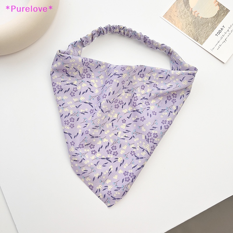 Băng Đô Co Giãn In Họa Tiết Hoa Xinh Xắn Cho Nữ Mới