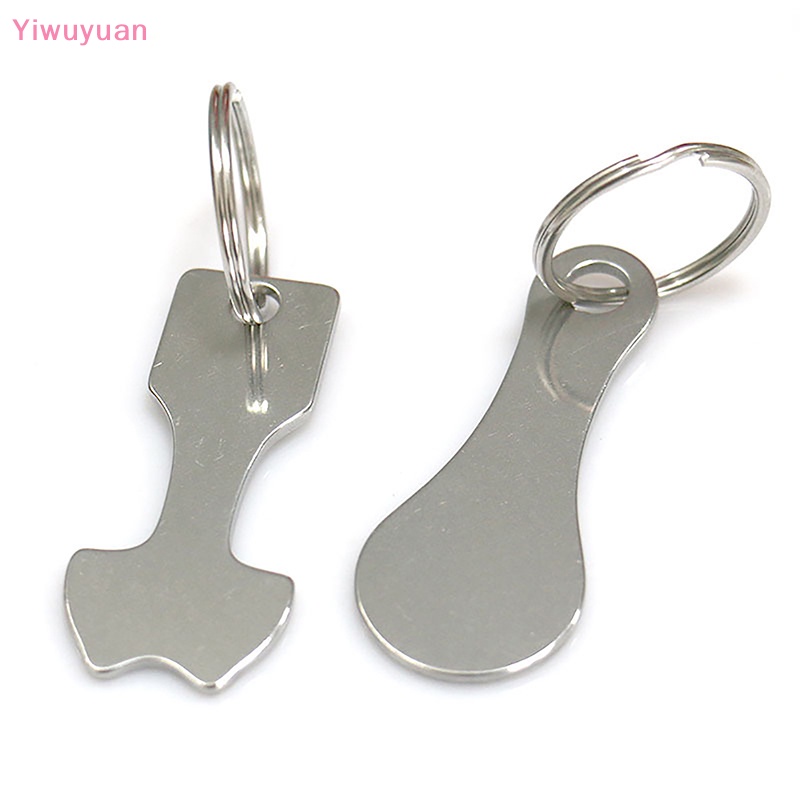 < Yiwuyuan > Móc Chìa Khóa Xe Đẩy Mua Sắm Bằng Hợp Kim Tái Chế Ch
