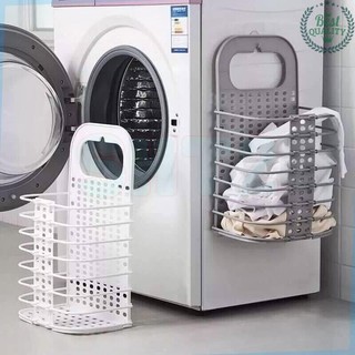 Giỏ treo đựng đồ tiện ích gấp gọn, dính cường lực, giỏ đựng đồ nhà tắm