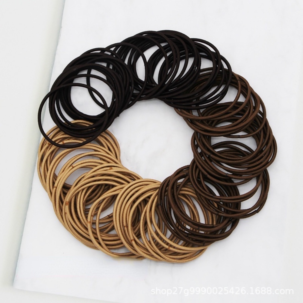 Set 1000 Dây Buộc Tóc Co Giãn Màu Sắc Ngọt Ngào Đơn Giản DULA777