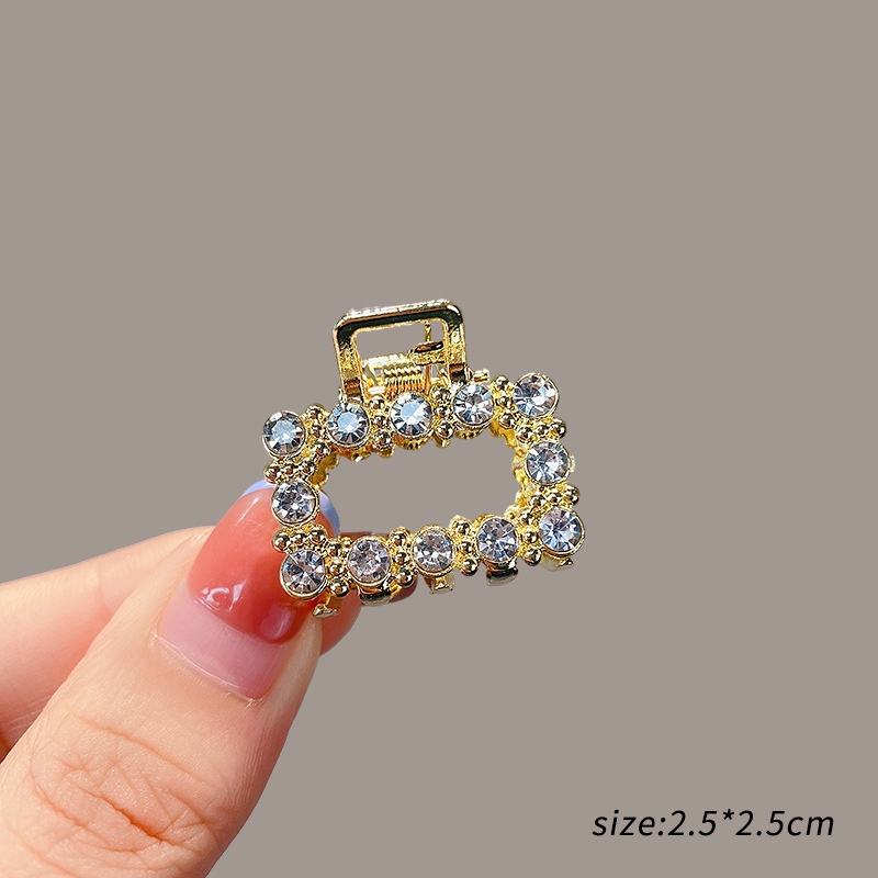 Kẹp Tóc Nơ Mini Bằng Hợp Kim Đính Đá Xinh Xắn 2023