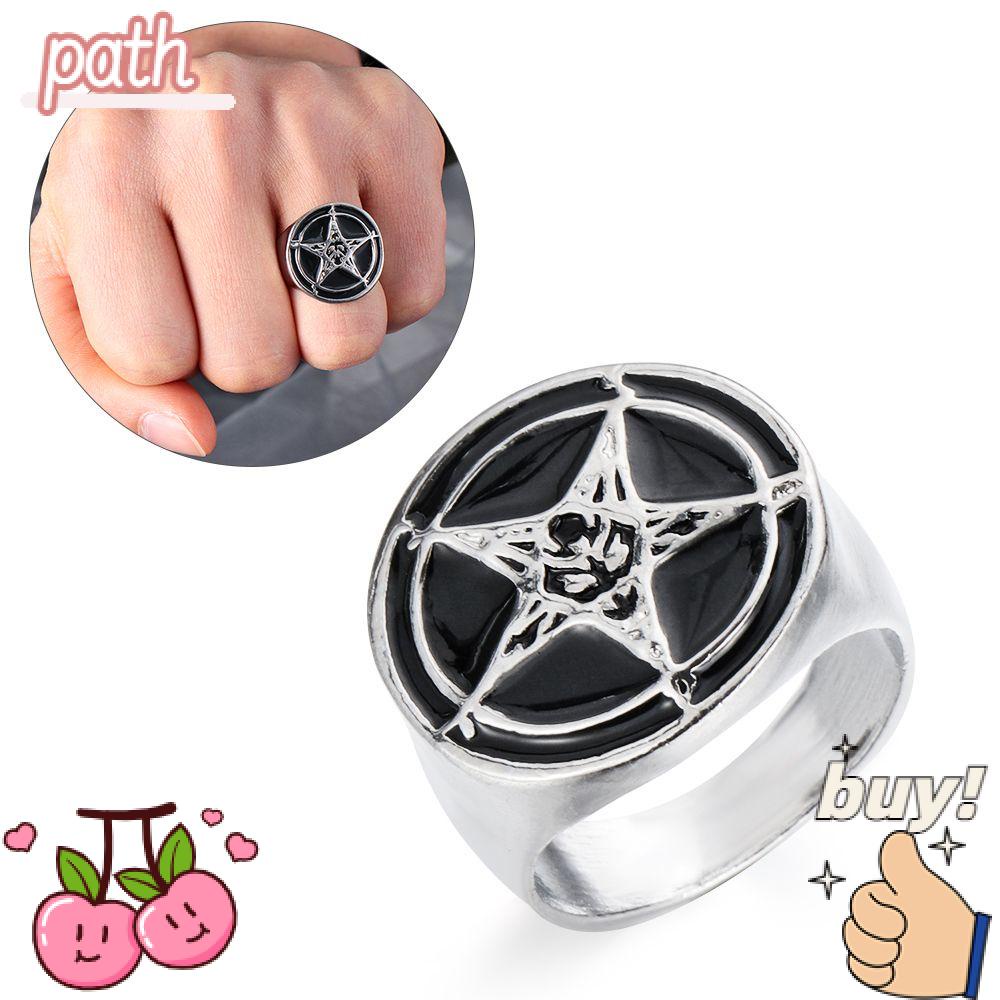 PATH Nhẫn Thiết Kế Thánh Giá Phong Cách Gothic Punk