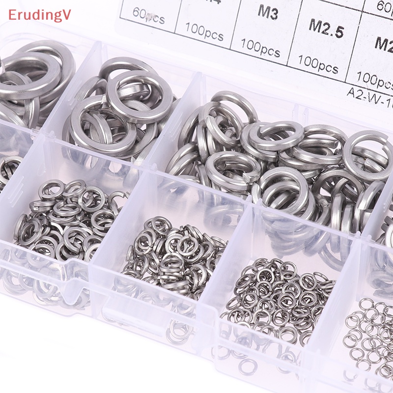 Bộ 600 Vòng Đệm M2 M2.5 M3 M4 M5 M6 M8 M10 M12 Bằng Thép Không Gỉ