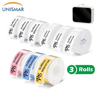 Bộ 3 Cuộn Nhãn Dán Nhiều Màu Sắc Chống Thấm Nước P15 Cho Máy In Nhãn Nhiệt P15