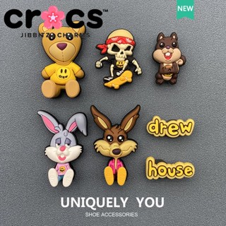 Charm Cross Jibbitz Khóa Trang Trí Giày 3D Hình Gấu Stereoscopic Phụ Kiện Trang Trí Giày Sticker Dép Cross
