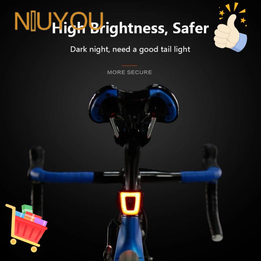 NIUYOU Đèn Đuôi Xe Đạp Có Thể Sạc Lại Bằng Cổng USB