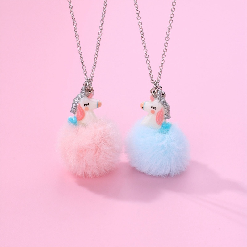 Set 2 Vòng cổ Mặt Hình Kỳ Lân Dễ Thương Cho Bé