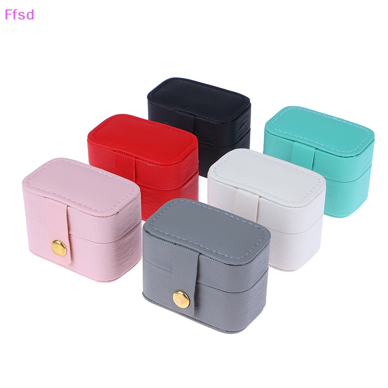 1 Hộp Đựng Trang Sức Mini Bằng Da PU Tiện Dụng